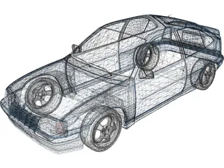 Opel Kadett E (1984) 3D Model