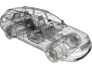 Audi A6 Avant 3D Model