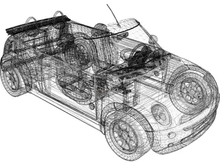 Mini Cooper Cabrio 3D Model