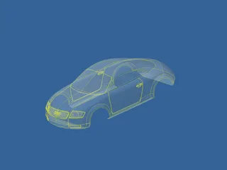 Audi TT Body 3D Model