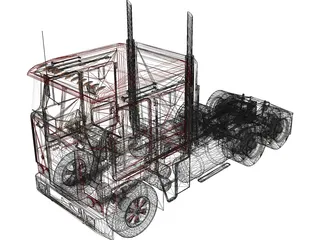 Kenworth K100 3D Model