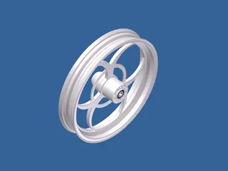 Harley Front Wheel Biohazard 3D Model