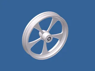 Harley Front Wheel 5 spoke 3D Model