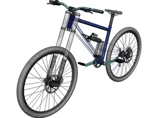 Bicycle Professional Downhill 3D Model