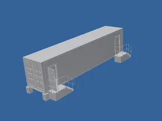 Shipping Container 40 foot 3D Model