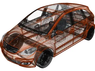 Mercedes-Benz B-class (2006) 3D Model