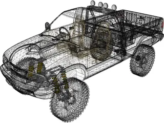 Chevrolet S-10 Pickup [Lifted] 3D Model