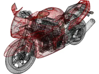 Honda CBR1100XX 3D Model