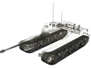 Tiger II King Tiger 3D Model