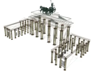 Brandenburg Gate Berlin 3D Model