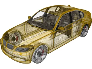 BMW 3-series Sedan (2005) 3D Model