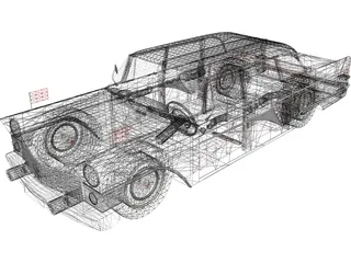 GAZ-13 Chaika 3D Model