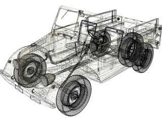 GAZ 69 3D Model