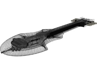 Guitar Fictional 3D Model