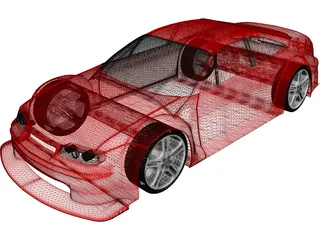 Opel Calibra DTM 3D Model