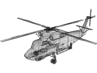 Kaman SH-2 Seasprite 3D Model