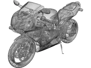 Kawasaki ZX6-R J1 3D Model