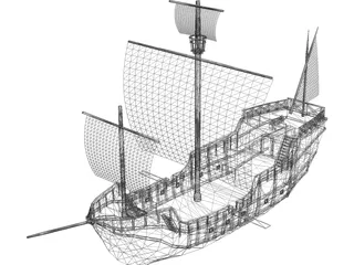 Galleon 3D Model