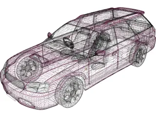 Subaru Legacy Station Wagon (1998) 3D Model