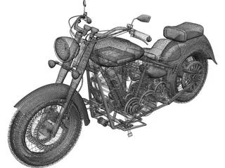 Harley-Davidson 3D Model