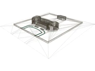 Italian Palace 3D Model