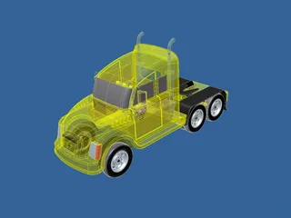 Heavy Duty Truck 3D Model