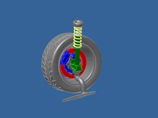 Datsun 240Z Race Suspension 3D Model