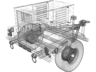 Military Mobile Generator 3D Model