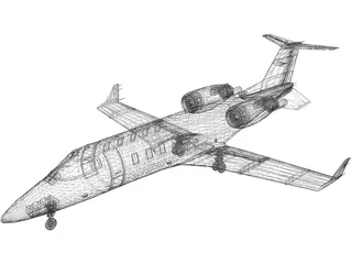 Bombardier Learjet 60 3D Model