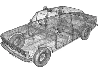 Fiat 125P 3D Model