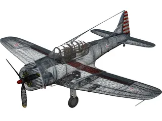 Dauntless Dive Bomber 3D Model