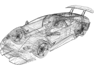 Lamborghini Murcielago LP670-4 SV 3D Model