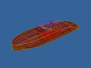 Vintage Boat 3D Model