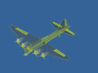 Boeing B-17 Flying Fortress 3D Model