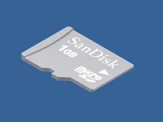 Micro SD Card 3D Model