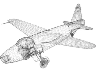 Heinkel He 178 3D Model