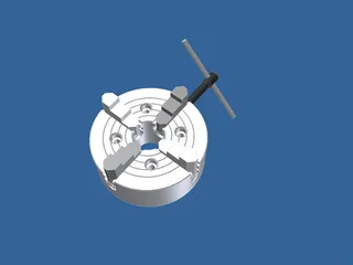 Chuck Precision 4-Jaw 3D Model