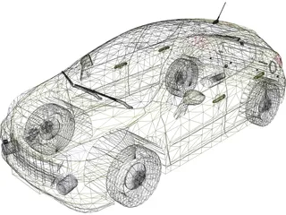 Peugeot 207 5-doors 3D Model