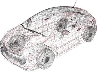 Peugeot 207 3-doors 3D Model