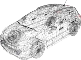 Peugeot 207 SW 3D Model