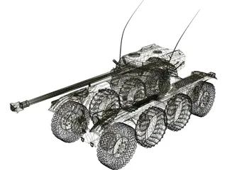 EBR-90 APC 3D Model