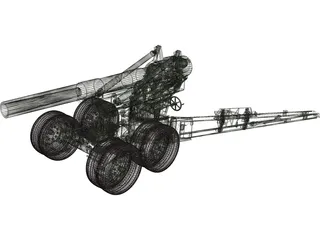 M115 Howitzer 3D Model