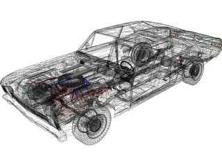 Chevrolet Nova SS (1969) 3D Model