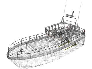 Mersey Class Lifeboat 3D Model