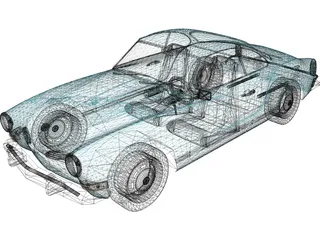 Volkswagen Karmann Ghia (1970) 3D Model