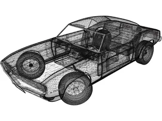 Pontiac Firebird (1968) 3D Model