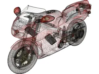 Honda 750 NR 3D Model