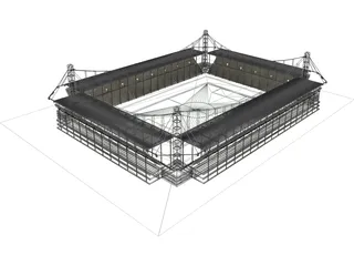 Europe Stadium 3D Model