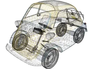 BMW Isetta 250 (1956-1962) [+Interior] 3D Model