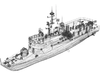 Manama Missile Boat 3D Model